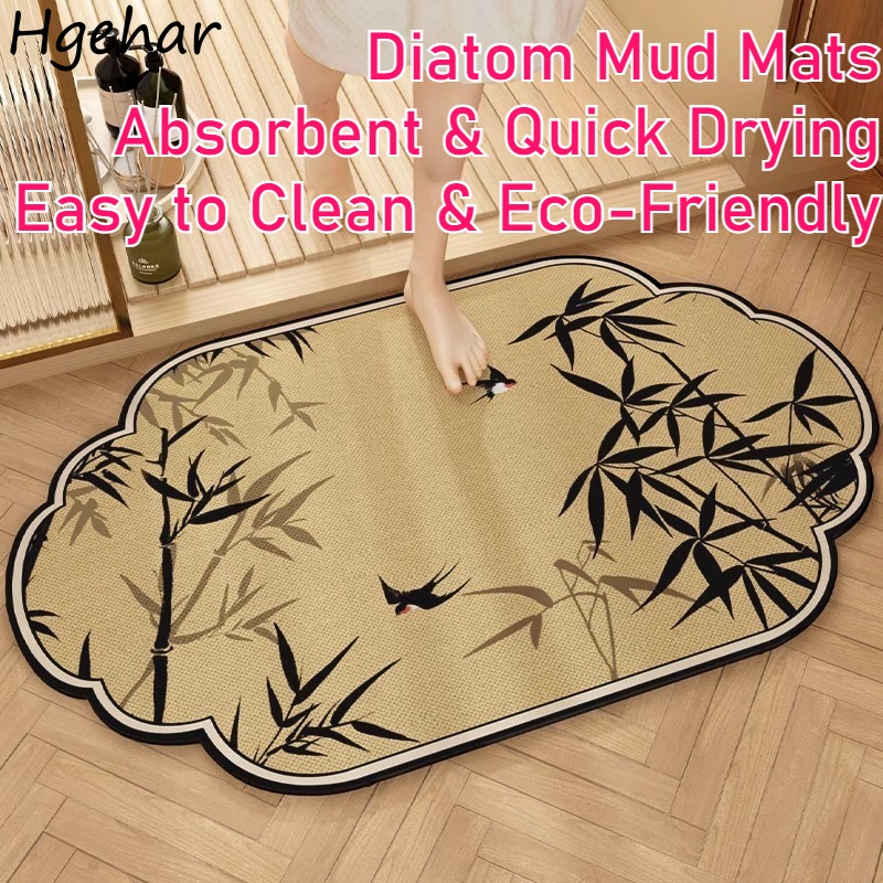 Bamboo Bath Mat - Keset Kamar Mandi Alas Lantai Kamar