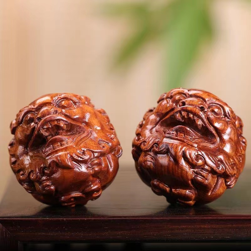 Health Wellness Yoga - Bola Pijat Kesehatan Zodiak Kayu Rosewood