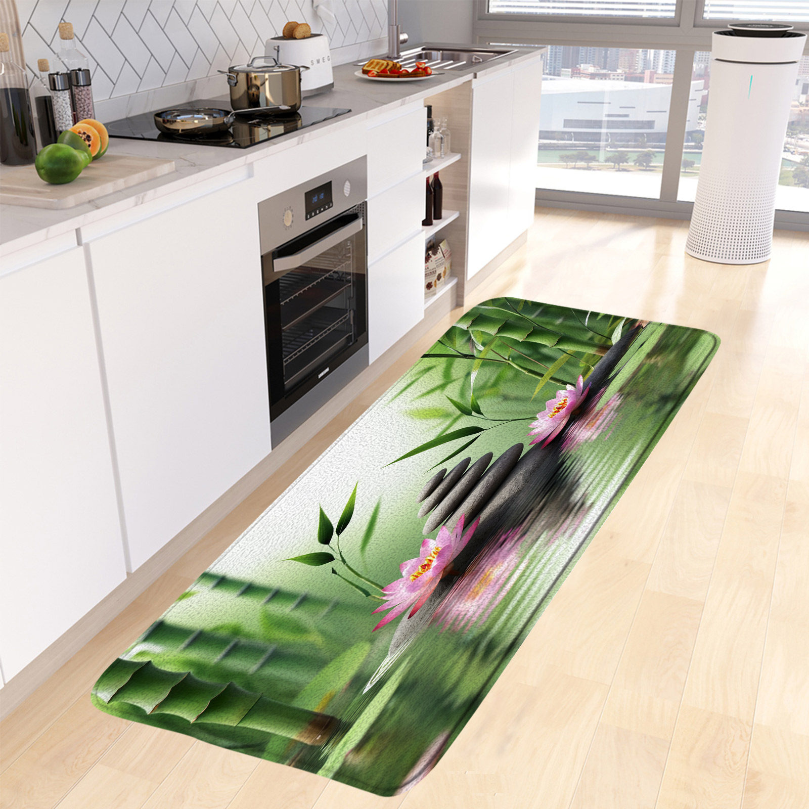 Zen keset kamar mandi bambu hi - Bamboo Bath Mat ulasan dan harga