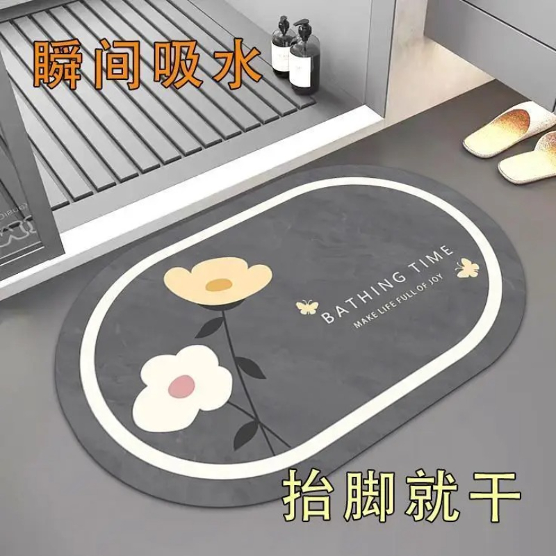 Alas Kaki Kamar Mandi Nordic d - Bamboo Bath Mat ulasan dan harga
