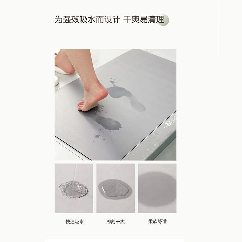 Alas Kaki Kamar Mandi Nordic d - Bamboo Bath Mat ulasan dan harga