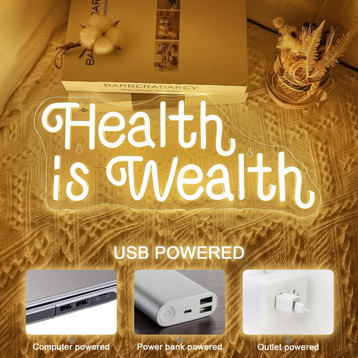 Kesehatan adalah Kekayaan Lamp - Health Wellness Yoga ulasan dan harga