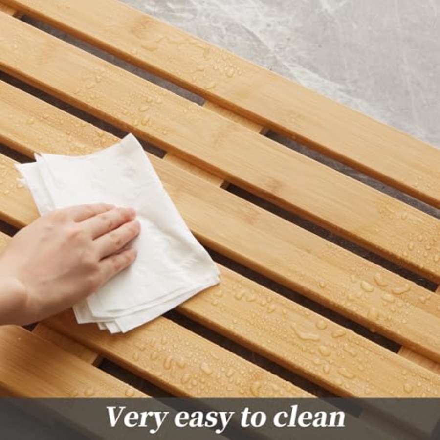 Keset Mandi Bambu untuk Shower - Bamboo Bath Mat ulasan dan harga
