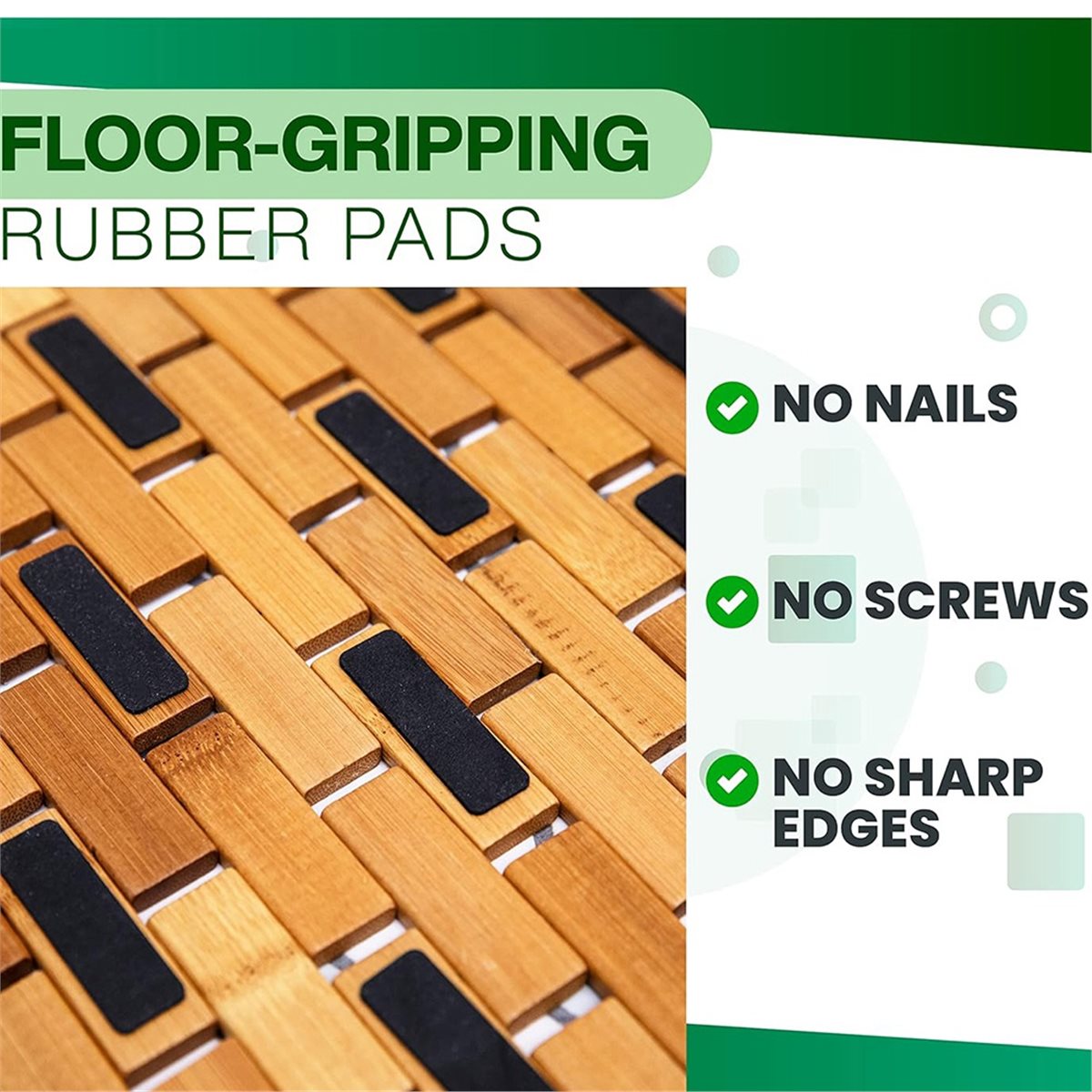 NOCM Bamboo Bath Mat - Keset M - Bamboo Bath Mat ulasan dan harga