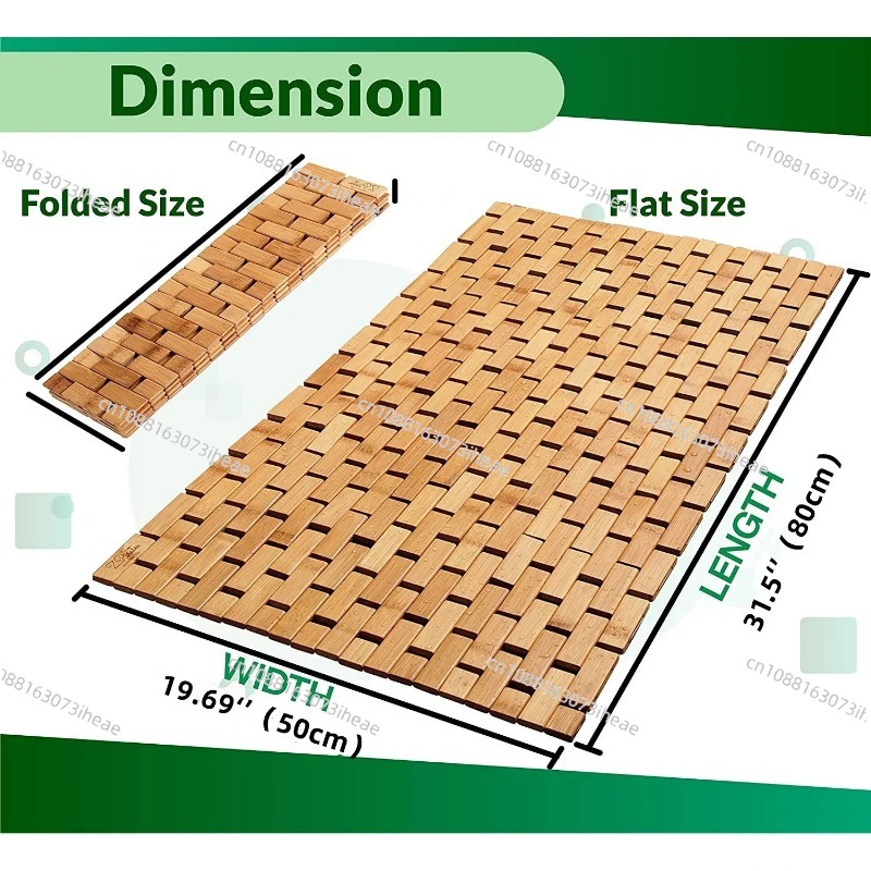 Alas Mandi Bambu untuk Kamar M - Bamboo Bath Mat ulasan dan harga