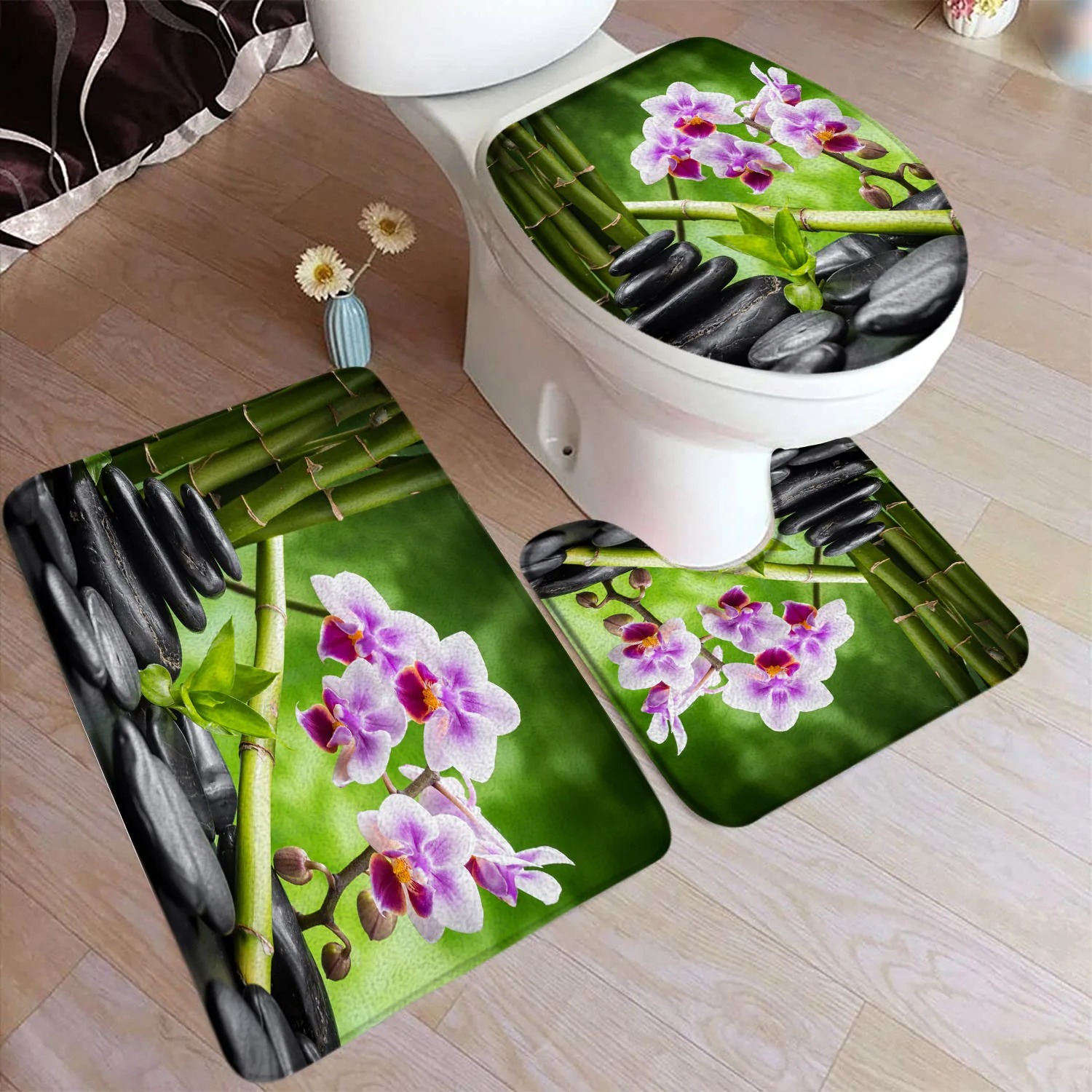 Set Keset Kamar Mandi Bambu Hi - Bamboo Bath Mat ulasan dan harga