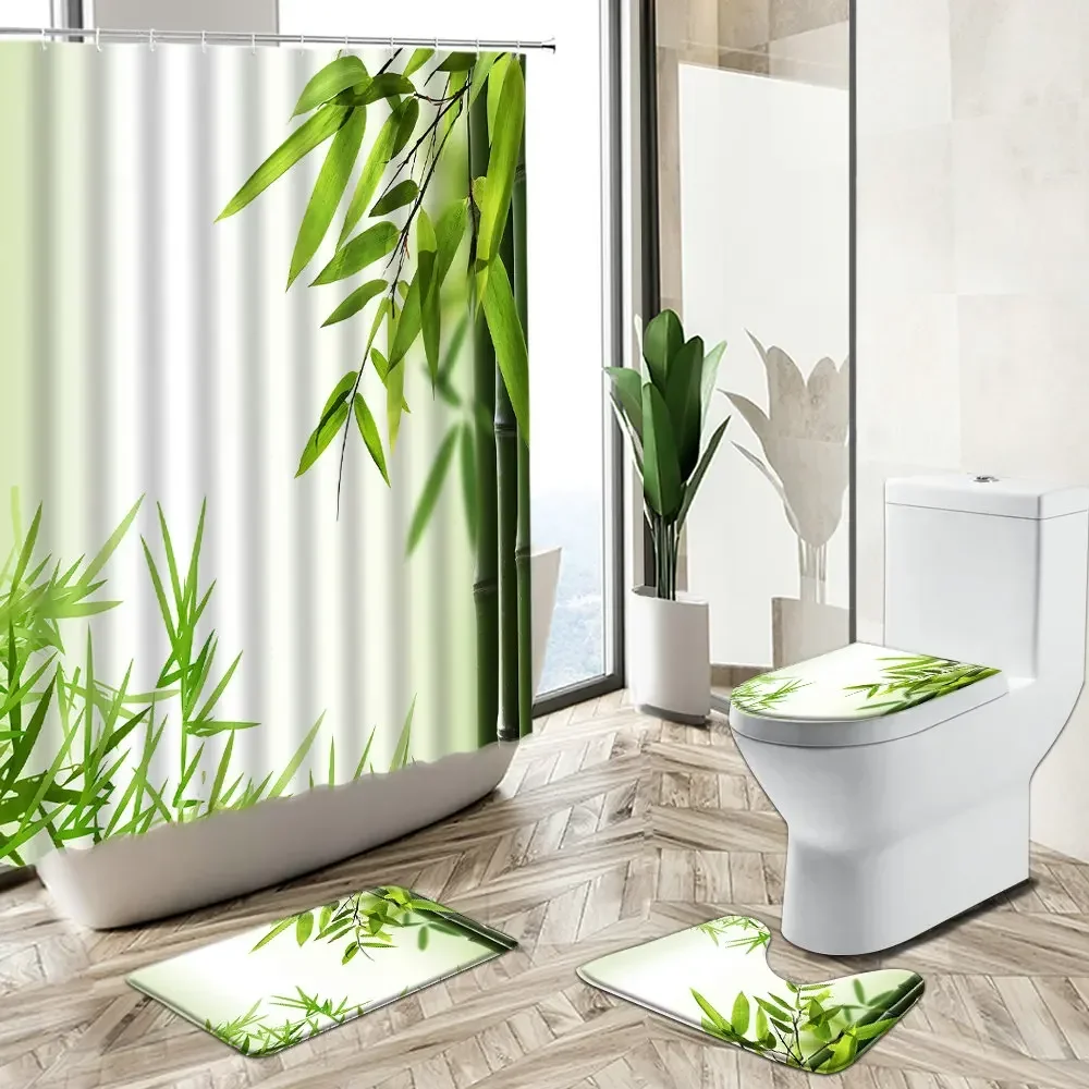 Tirai Kamar Mandi Motif Anggre - Bamboo Bath Mat ulasan dan harga