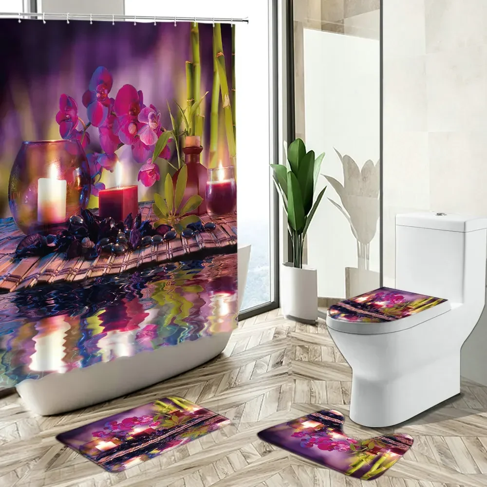 Tirai Kamar Mandi Motif Anggre - Bamboo Bath Mat ulasan dan harga
